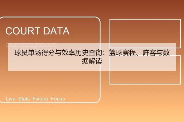 球员单场得分与效率历史查询：篮球赛程、阵容与数据解读